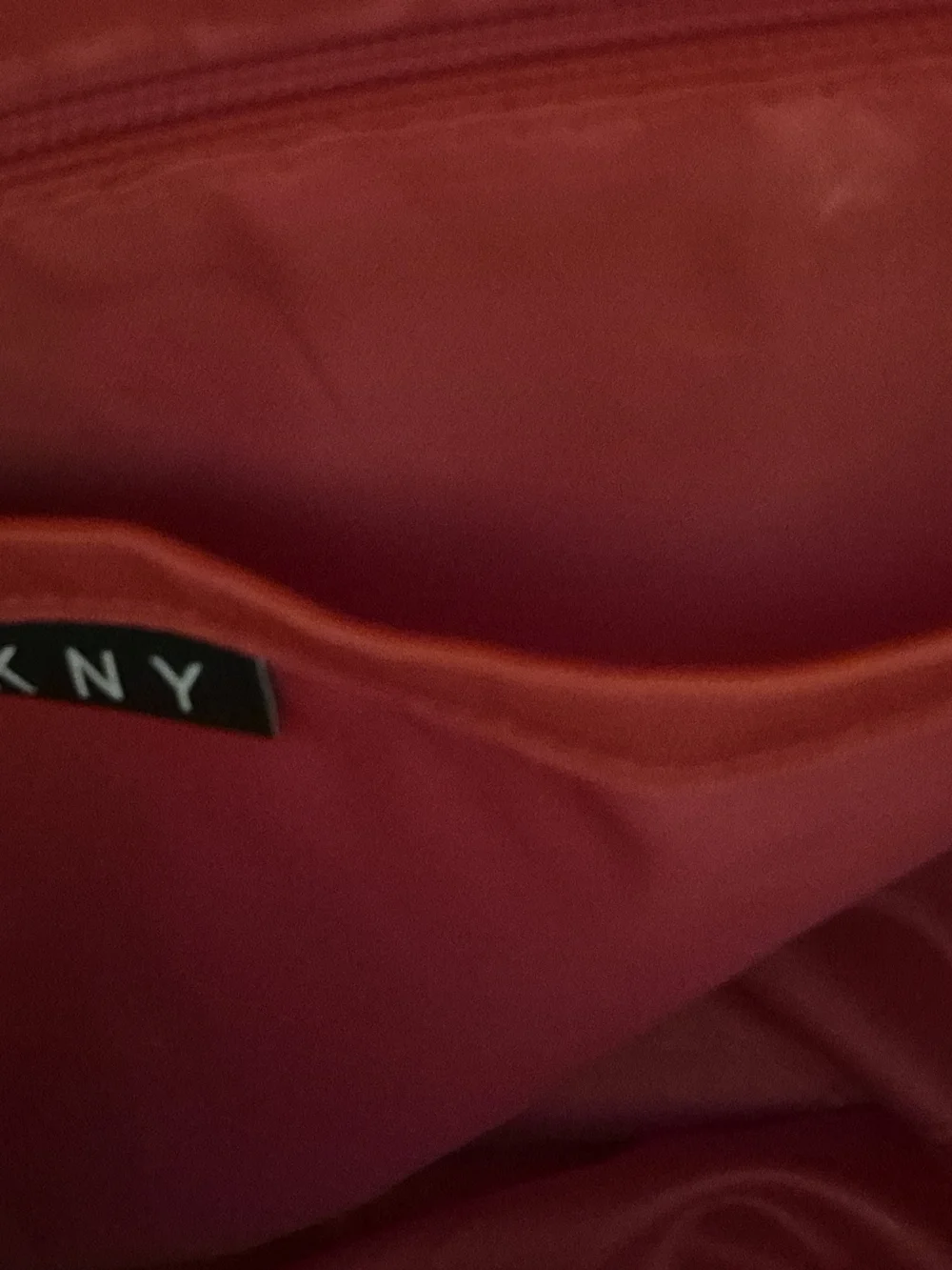 DKNY Taupe Leather Weekender Bag